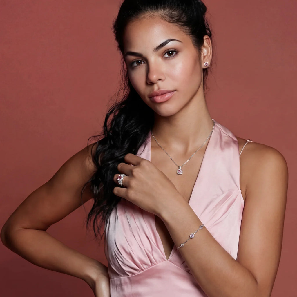 Blush Dreams Moissanite Set by Valtrexa