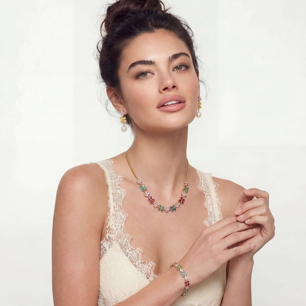 Garden Bloom Jewelry Set by Valtrexa