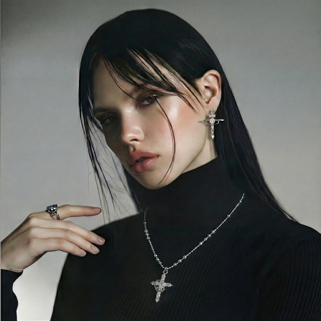 Divine Grace Cross Necklace by Valtrexa
