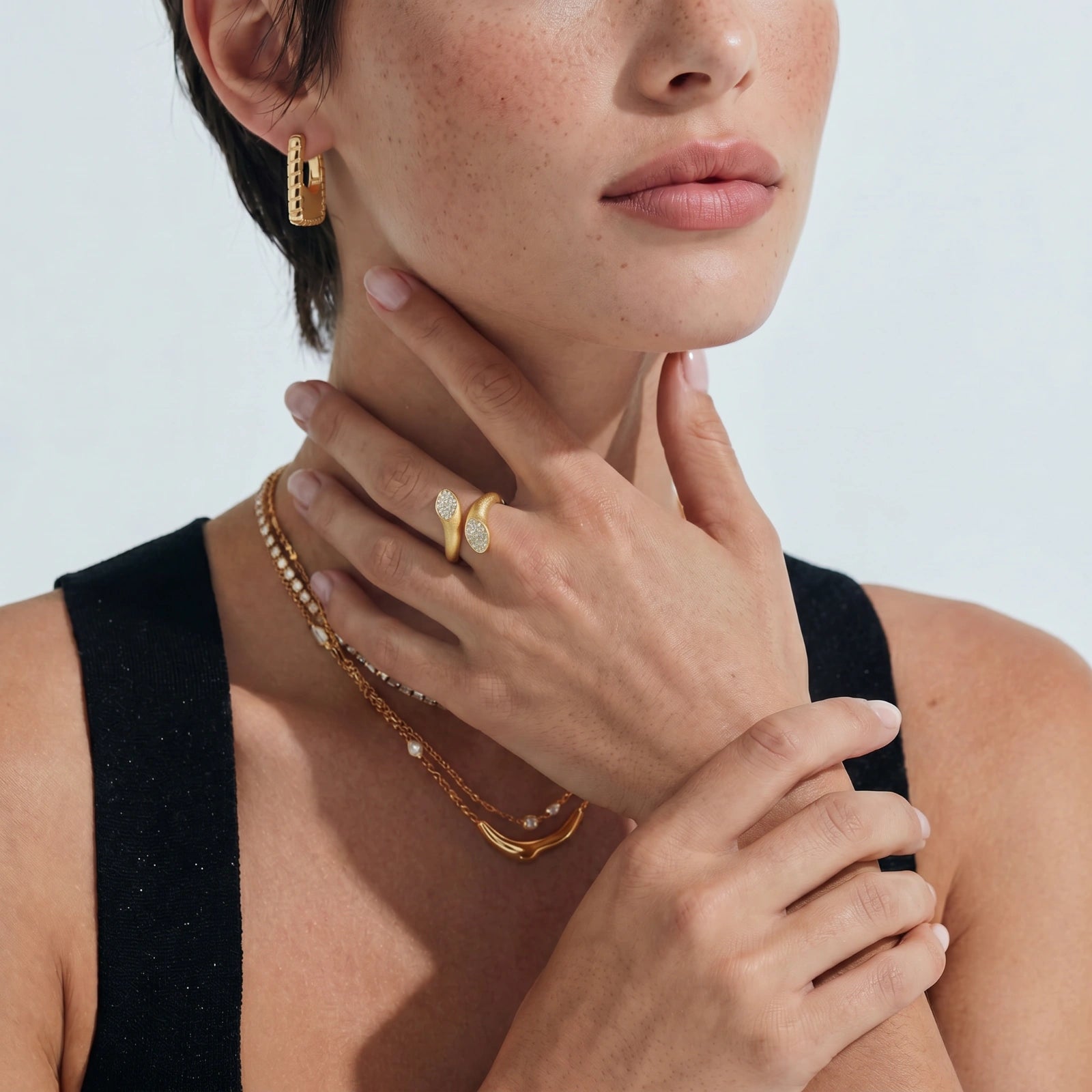 Bamboo Huggie Hoops by Valtrexa