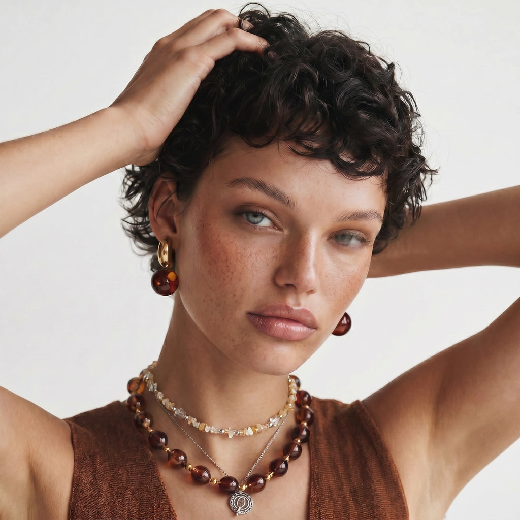 Earthbound Layered Necklace by Valtrexa