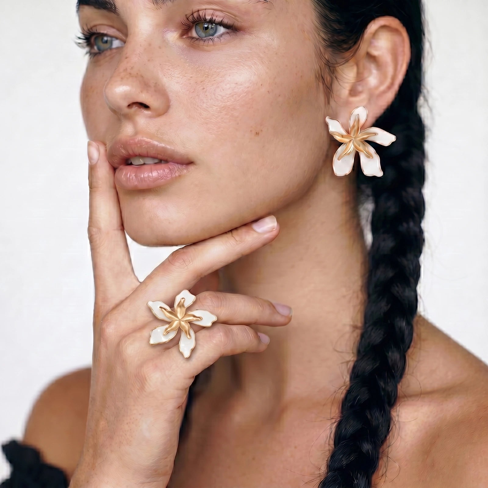 Garden Dreams Statement Earrings by Valtrexa
