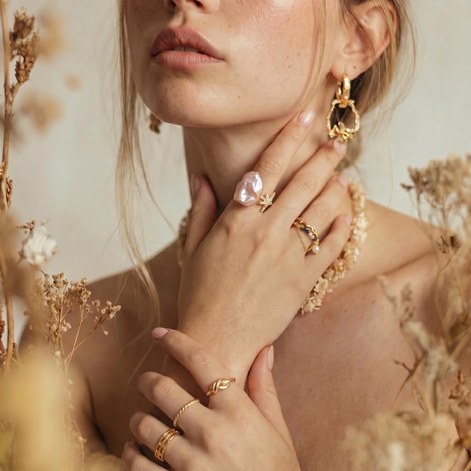 Starlit Pearl Dreams Ring by Valtrexa